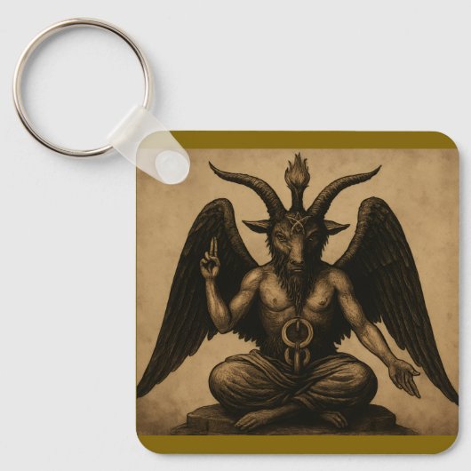Baphomet Schlüsselanhänger (Vorderseite)