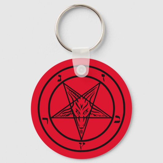 Baphomet-Schlüsselanhänger Schlüsselanhänger (Vorderseite)