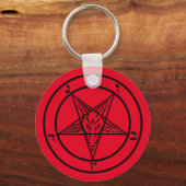Baphomet-Schlüsselanhänger Schlüsselanhänger (Rückseite)