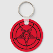 Baphomet-Schlüsselanhänger Schlüsselanhänger (Rückseite)