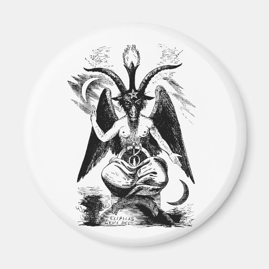Baphomet (schwarz) magnet (Vorne)