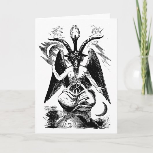 Baphomet (Schwarzes) Karte (Vorderseite)
