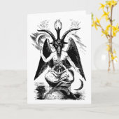 Baphomet (Schwarzes) Karte (Gelbe Blume)