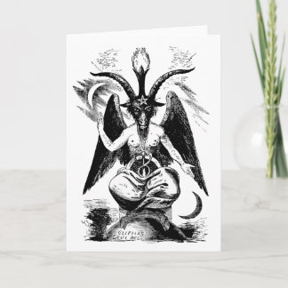 Baphomet (Schwarzes) Karte