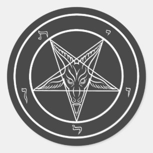 Baphomet-Siegel CoS-Aufkleber Runder Aufkleber