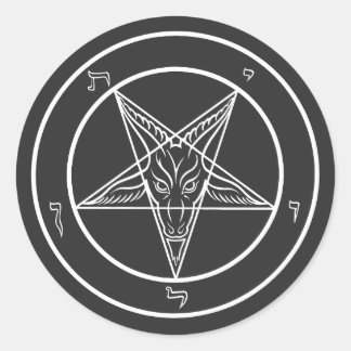 Baphomet-Siegel CoS-Aufkleber Runder Aufkleber