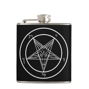 Baphomet-Siegel CoS Flachmann