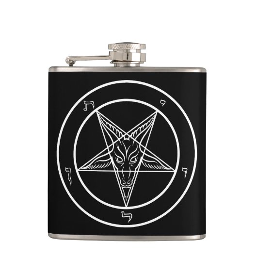 Baphomet-Siegel CoS Flachmann (Vorderseite)