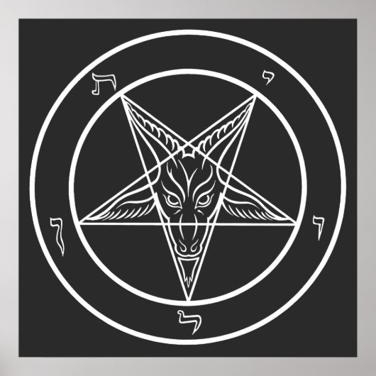 Baphomet Sigil CoS 24" Poster (Vorne)