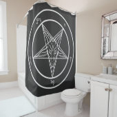 Baphomet Sigil CoS 6' Ritualkammer-Vorhang oder Duschvorhang (Beispiel)