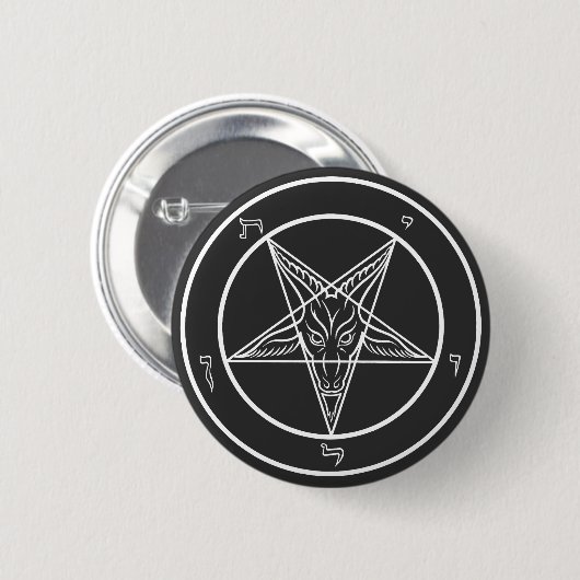 Baphomet Sigil CoS Button (Vorne & Hinten)