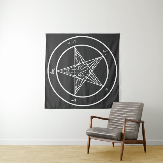 Baphomet Sigil CoS Wandteppich (Beispiel (Horizontal))