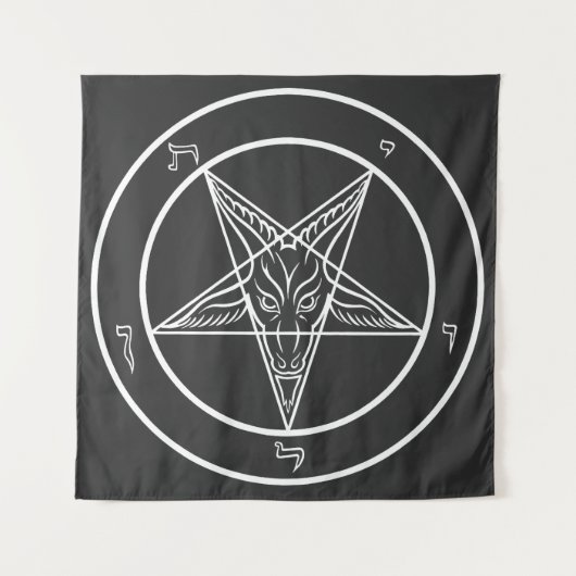 Baphomet Sigil CoS Wandteppich (Vorderseite)
