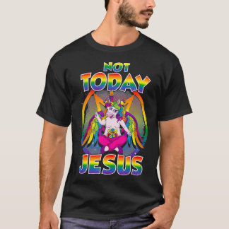 Baphomet Sigil heute nicht Jesus Satanic Einhorn S T-Shirt
