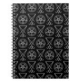 Baphomet & Sigil von Lucifer Spiral Foto Notebook Notizblock (Vorderseite)
