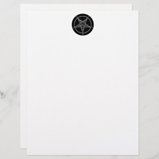 Baphomet Stationery (Vorne/Hinten)