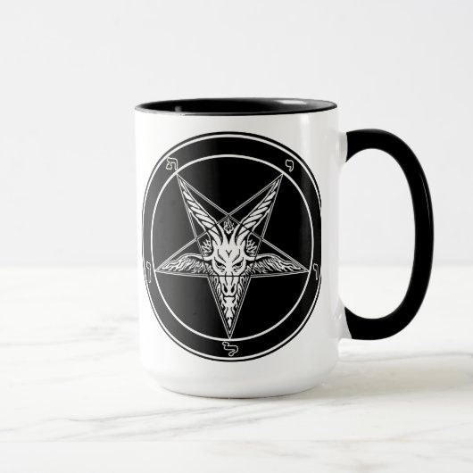 Baphomet Tasse alter Art (Rechts)
