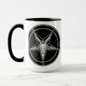Baphomet Tasse alter Art (Links)