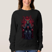 Baphomet Throne Goat Head Satanic Witchcraft Occul Sweatshirt (Vorderseite)