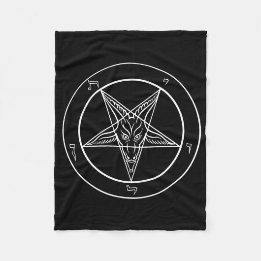 Baphomet umfassendes 30x40 fleecedecke (Vorderseite)