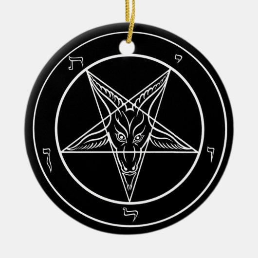 Baphomet Verzierung, Keramik Keramikornament (Vorne)