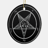 Baphomet Verzierung, Keramik Keramikornament (Links)
