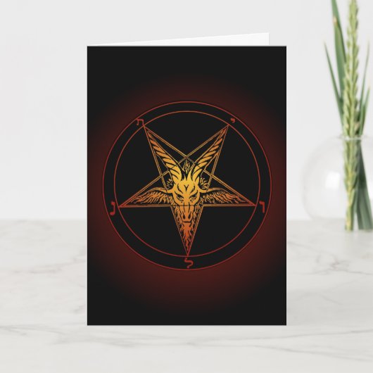 Baphomet Winter Solstice Card Karte (Vorderseite)