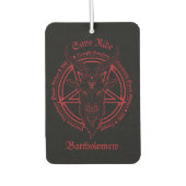 Baphomet With Magic Seal Persoalized Autolufterfrischer (Vorderseite)
