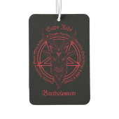 Baphomet With Magic Seal Persoalized Autolufterfrischer (Rückseite)