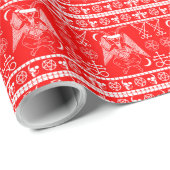 Baphomet Wrapping Paper - Red Geschenkpapier (Rolleneckpunkt)