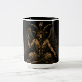 Baphomet Zweifarbige Tasse