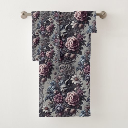 Baphomet's Bouquet - Gotisch Viktorianisch Badhandtuch Set (Insitu)