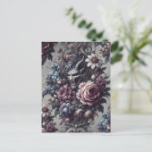 Baphomet's Bouquet - Gotisch Viktorianisch Feiertagspostkarte (Stehend Vorderseite)