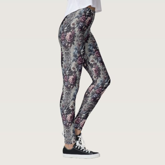 Baphomet's Bouquet - Gotisch Viktorianisch Leggings (Rechts)