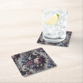 Baphomet's Bouquet - Gotische Blüte Rechteckiger Pappuntersetzer (Vor Ort)