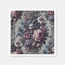 Baphomet's Bouquet - Gotische Blüte Serviette