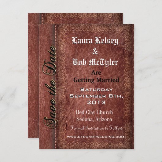 Baphrome Save the Date Postkarten (Vorne/Hinten)