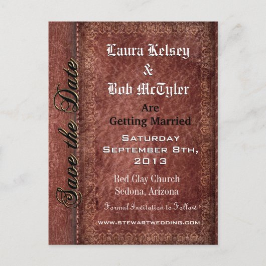 Baphrome Save the Date Postkarten (Vorderseite)