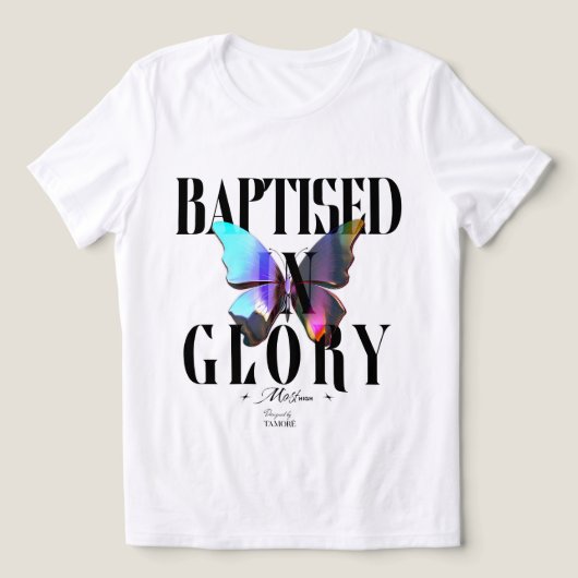 Baptised In Glory Women's Tri-Blend Shirt (Design Vorderseite)