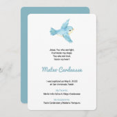 Baptism and baptismal card ankündigung (Vorne/Hinten)