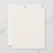 Baptism beige bow elegant invitation (Rückseite)