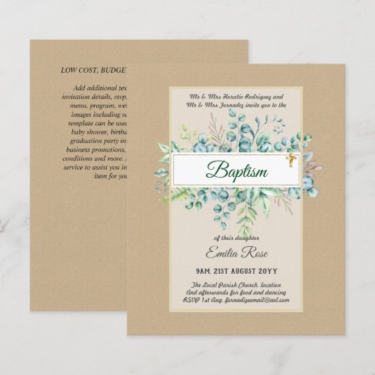 BAPTISM - Blätter zur Förderung des Umweltschutzes (Vorne/Hinten)