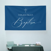 Baptism Blue banner backdrop  (Messe)