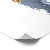 Baptism | blue cross welcome sign poster (Ecke)