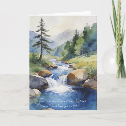 Baptism Card: Galatians 3:25-27 Karte (Vorderseite)