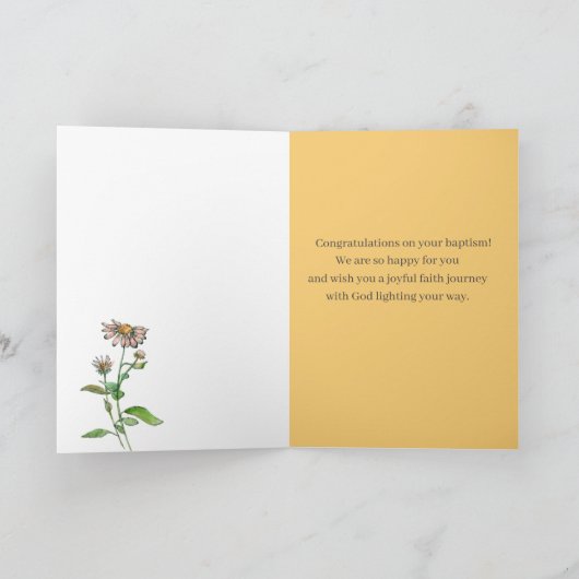 Baptism Congratulations Scripture Philippians Karte (Innenseite)