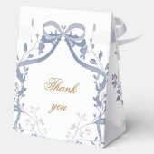 Baptism elegant blue bow geschenkschachtel (Rückseite)