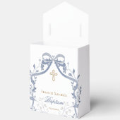 Baptism elegant blue bow geschenkschachtel (Offen)