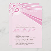 BAPTISM ERSUCHT :: moderne Taube 8P Einladung (Vorne/Hinten)