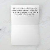 Baptism for Adult  Karte (Innenseite)